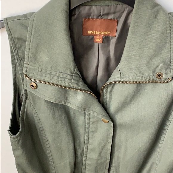 Hive & Honey olive green utility jacket - Picture 2 of 8